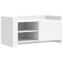 vidaXL fekete szerelt fa dohányzóasztal 100 x 50 x 50 cm