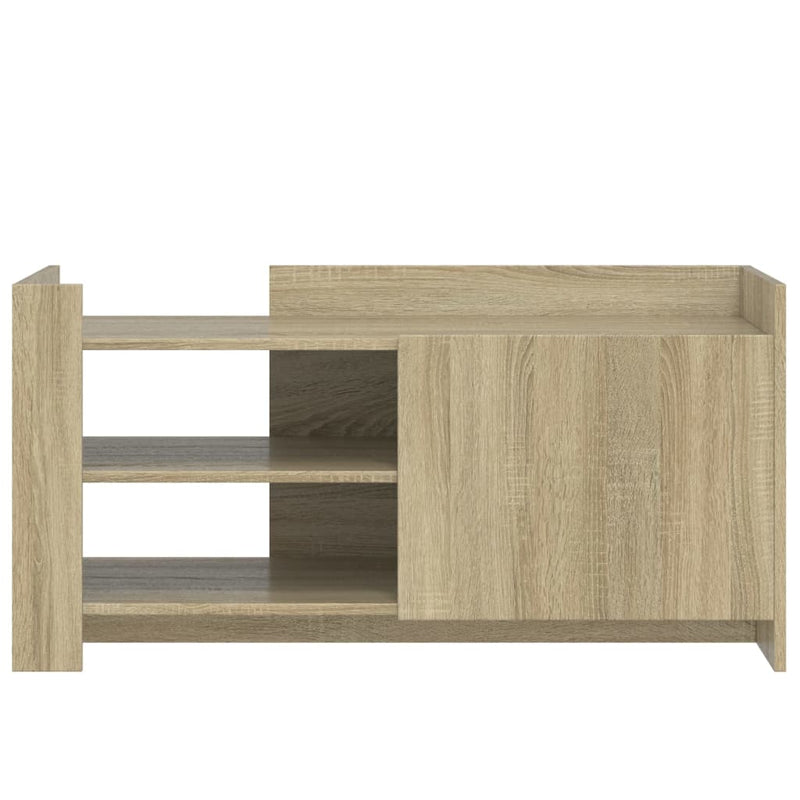 vidaXL sonoma tölgy színű szerelt fa dohányzóasztal 100 x 50 x 50 cm