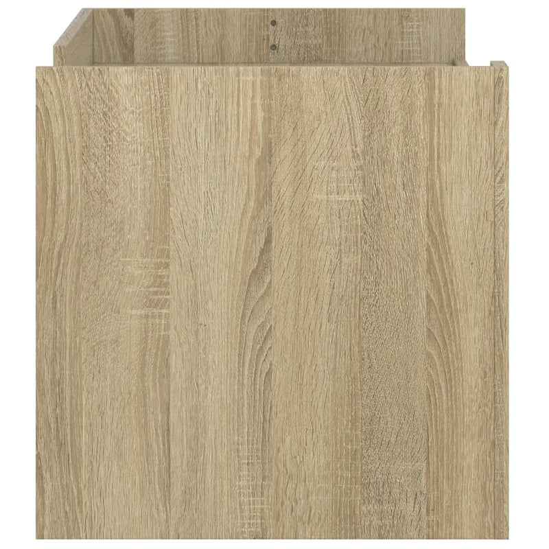 vidaXL sonoma tölgy színű szerelt fa dohányzóasztal 100 x 50 x 50 cm