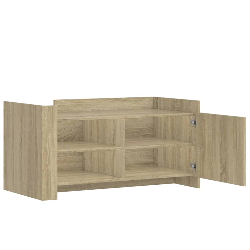 vidaXL sonoma tölgy színű szerelt fa dohányzóasztal 100 x 50 x 50 cm
