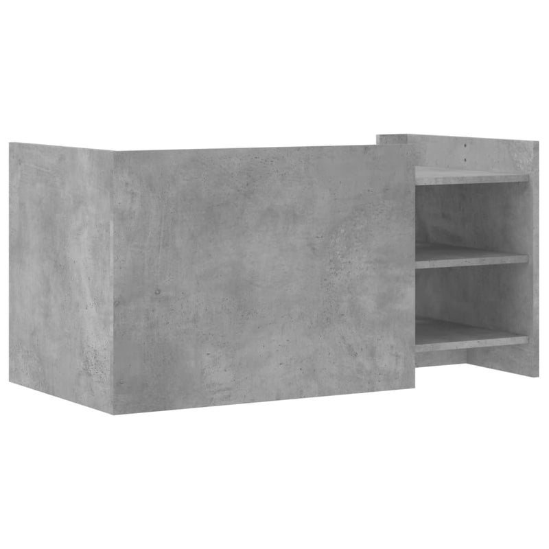 vidaXL betonszürke szerelt fa dohányzóasztal 100 x 50 x 50 cm