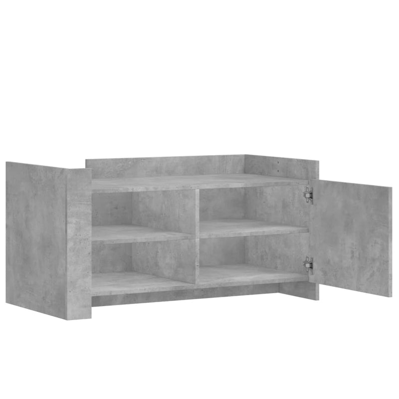 vidaXL betonszürke szerelt fa dohányzóasztal 100 x 50 x 50 cm
