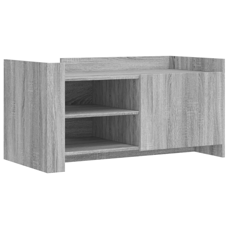 vidaXL szürke sonoma színű szerelt fa dohányzóasztal 100 x 50 x 50 cm