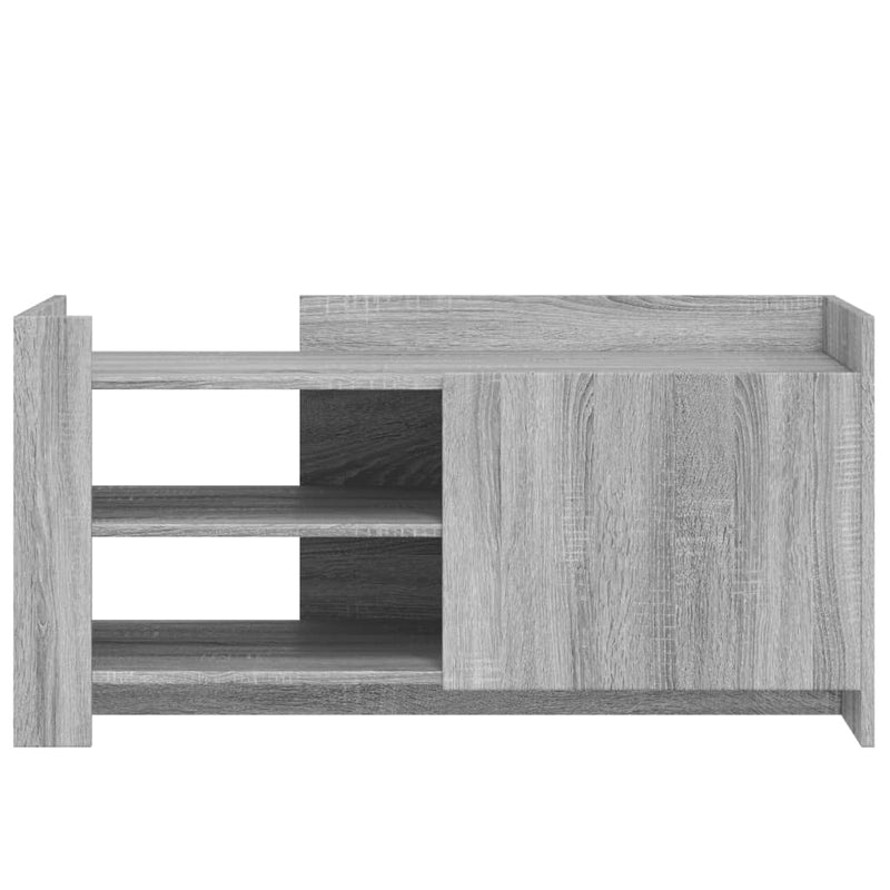 vidaXL szürke sonoma színű szerelt fa dohányzóasztal 100 x 50 x 50 cm