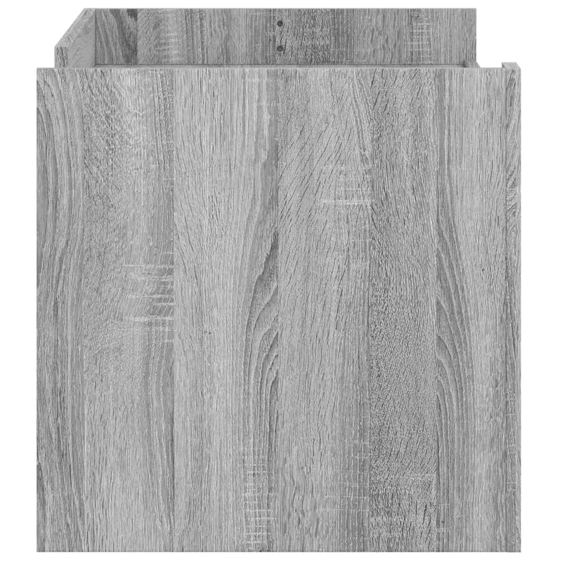 vidaXL szürke sonoma színű szerelt fa dohányzóasztal 100 x 50 x 50 cm