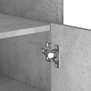 vidaXL betonszürke szerelt fa tálalószekrény 45 x 35 x 75 cm