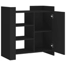 vidaXL fekete szerelt fa tálalóasztal 73,5 x 35 x 75 cm