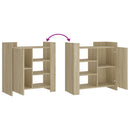 vidaXL sonoma tölgy színű szerelt fa tálalószekrény 73,5 x 35 x 75 cm