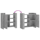 vidaXL betonszürke szerelt fa tálalószekrény 73,5 x 35 x 75 cm