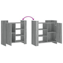 vidaXL szürke sonoma színű szerelt fa tálalószekrény 73,5 x 35 x 75 cm