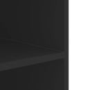 vidaXL fekete szerelt fa faliszekrény 75 x 35 x 60 cm