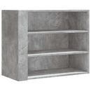 vidaXL betonszürke szerelt fa faliszekrény 75 x 35 x 60 cm