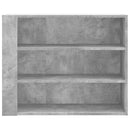 vidaXL betonszürke szerelt fa faliszekrény 75 x 35 x 60 cm
