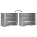vidaXL betonszürke szerelt fa faliszekrény 75 x 35 x 60 cm