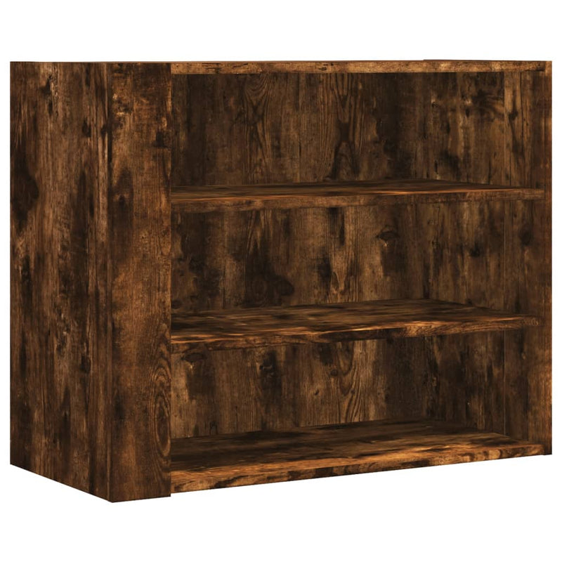 vidaXL füstös tölgy színű szerelt fa faliszekrény 75 x 35 x 60 cm