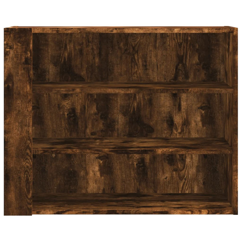 vidaXL füstös tölgy színű szerelt fa faliszekrény 75 x 35 x 60 cm