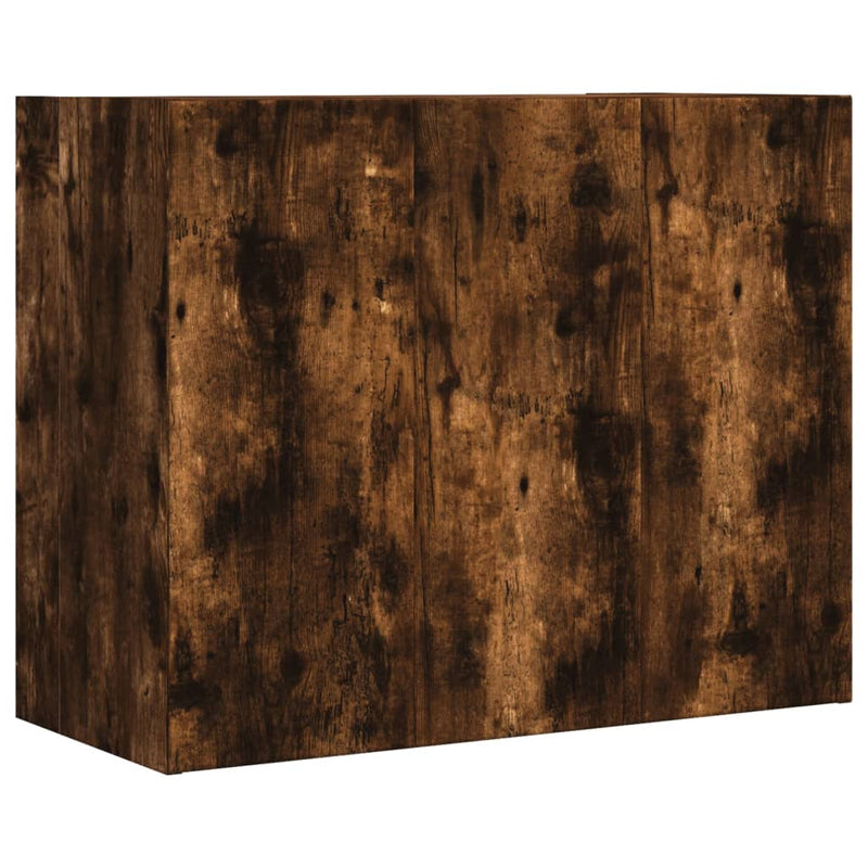 vidaXL füstös tölgy színű szerelt fa faliszekrény 75 x 35 x 60 cm