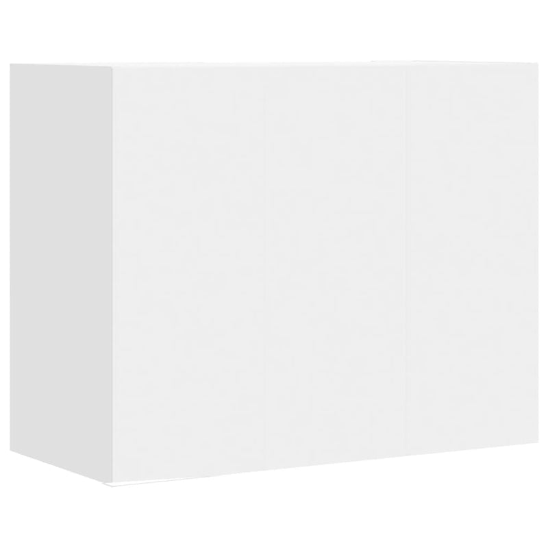 vidaXL fehér szerelt fa faliszekrény 75 x 35 x 60 cm
