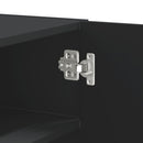 vidaXL fekete szerelt fa faliszekrény 75 x 35 x 60 cm