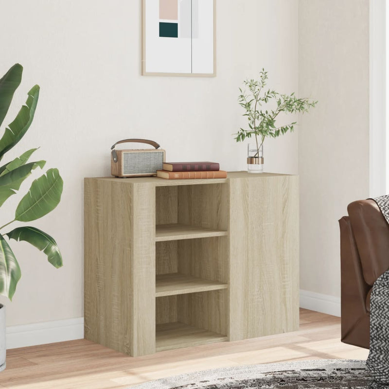 vidaXL sonoma tölgy színű szerelt fa faliszekrény 75 x 35 x 60 cm