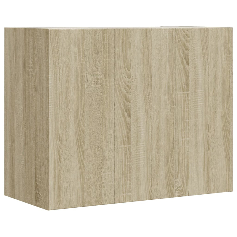 vidaXL sonoma tölgy színű szerelt fa faliszekrény 75 x 35 x 60 cm