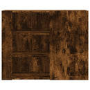 vidaXL füstös tölgy színű szerelt fa faliszekrény 75 x 35 x 60 cm