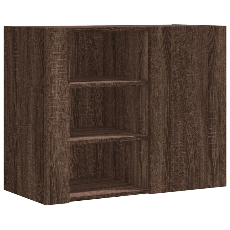 vidaXL barna tölgy színű szerelt fa fali szekrény 75 x 35 x 60 cm
