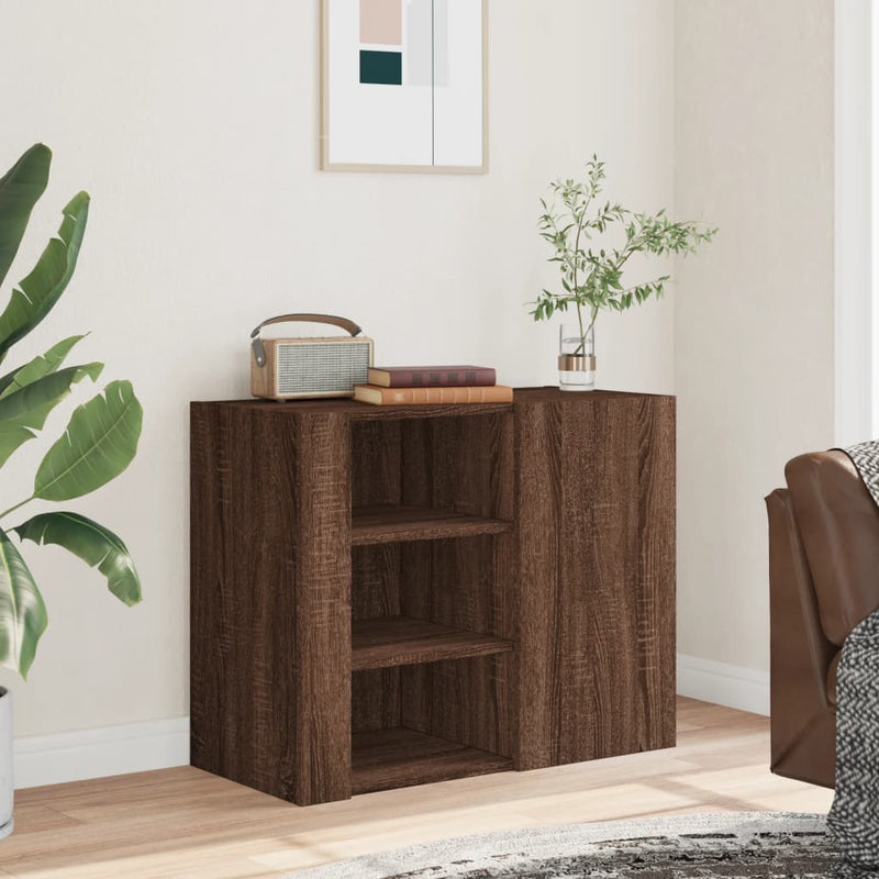 vidaXL barna tölgy színű szerelt fa fali szekrény 75 x 35 x 60 cm