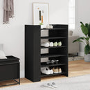 vidaXL fekete szerelt fa cipőszekrény 74,5 x 37,5 x 100 cm