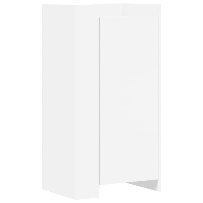 vidaXL fehér szerelt fa cipőszekrény 52 x 37,5 x 100 cm