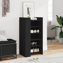 vidaXL fekete szerelt fa cipőszekrény 52 x 37,5 x 100 cm