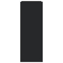 vidaXL fekete szerelt fa cipőszekrény 52 x 37,5 x 100 cm