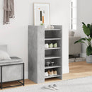 vidaXL betonszürke szerelt fa cipősszekrény 52 x 37,5 x 100 cm