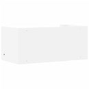 vidaXL fehér szerelt fa fali polc 70,5 x 35 x 30,5 cm