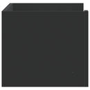 vidaXL fekete szerelt fa fali polc 70,5 x 35 x 30,5 cm