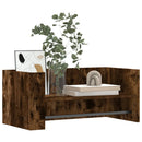 vidaXL füstölt tölgy színű szerelt fa fali polc 70,5x35x30,5 cm