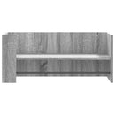 vidaXL szürke sonoma színű szerelt fa fali polc 70,5 x 35 x 30,5 cm