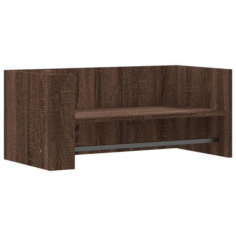 vidaXL barna tölgy színű szerelt fa fali polc 70,5 x 35 x 30,5 cm