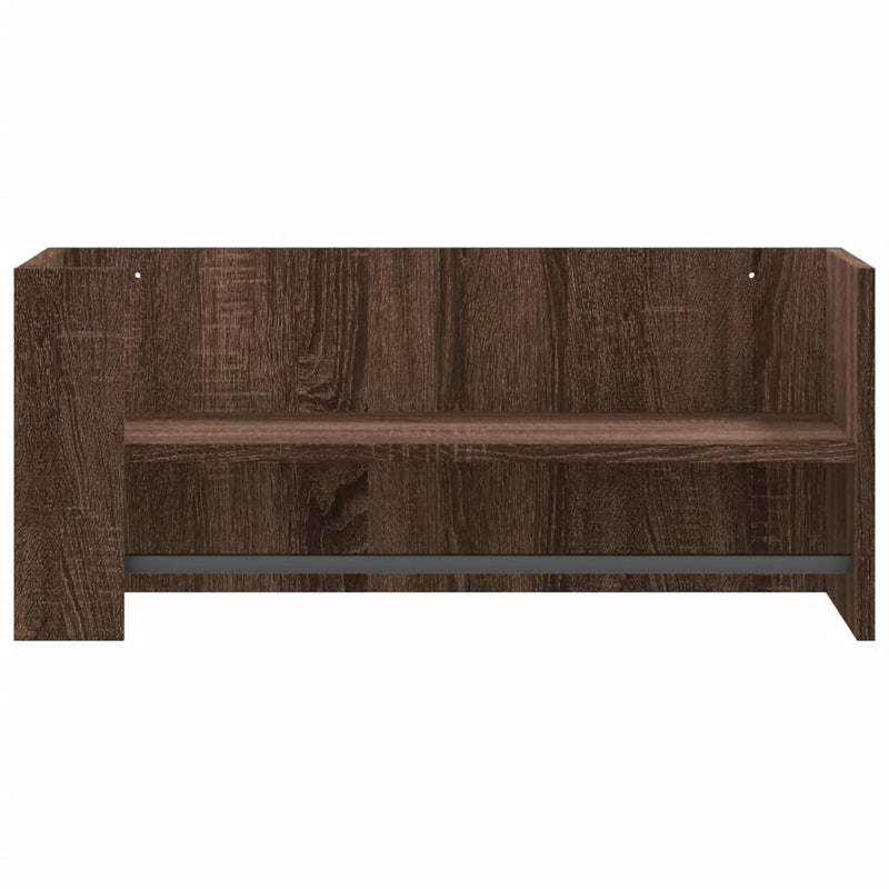 vidaXL barna tölgy színű szerelt fa fali polc 70,5 x 35 x 30,5 cm