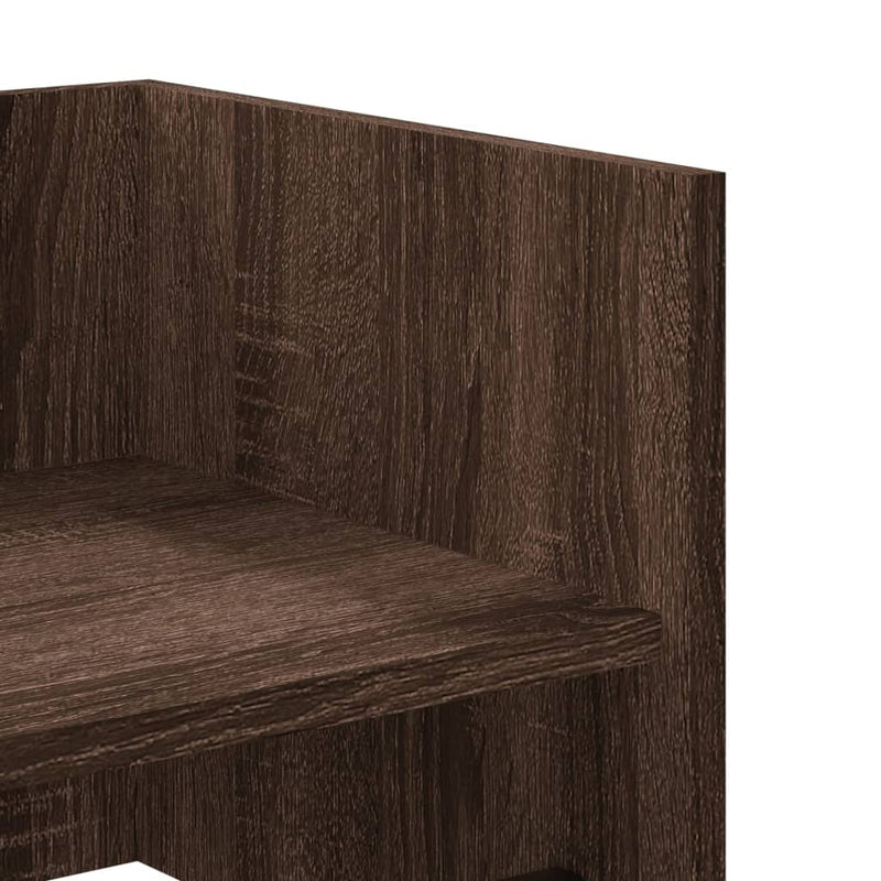 vidaXL barna tölgy színű szerelt fa fali polc 70,5 x 35 x 30,5 cm