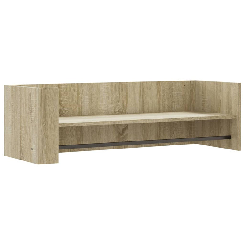 vidaXL sonoma tölgy színű szerelt fa fali polc 100 x 35 x 30,5 cm