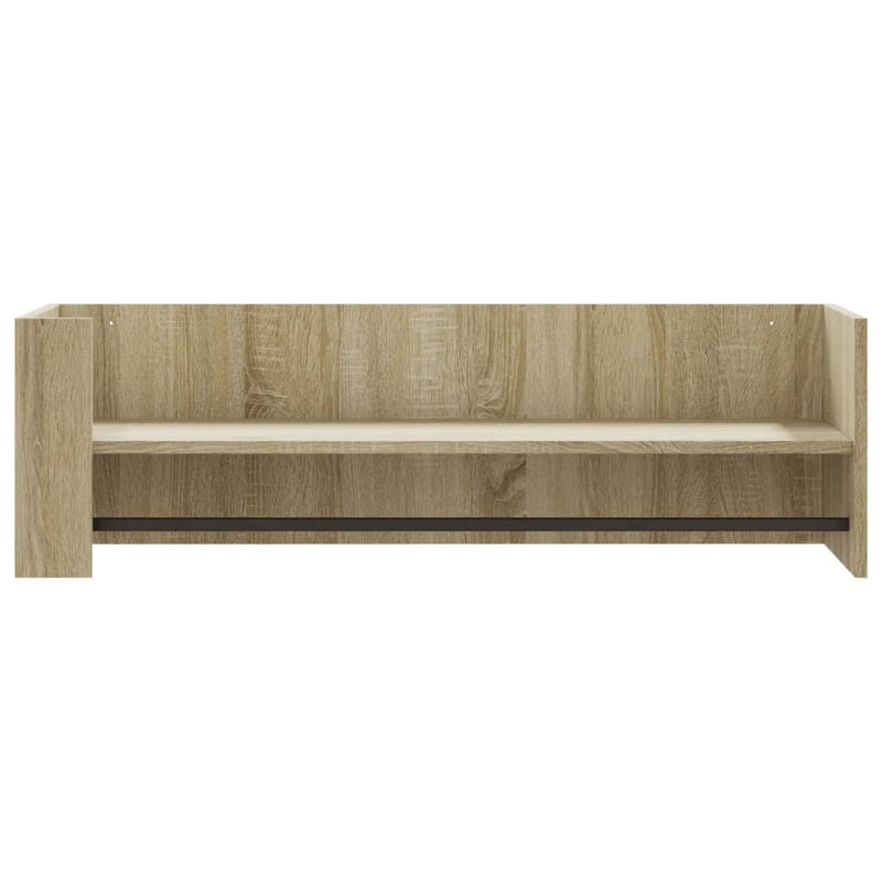 vidaXL sonoma tölgy színű szerelt fa fali polc 100 x 35 x 30,5 cm