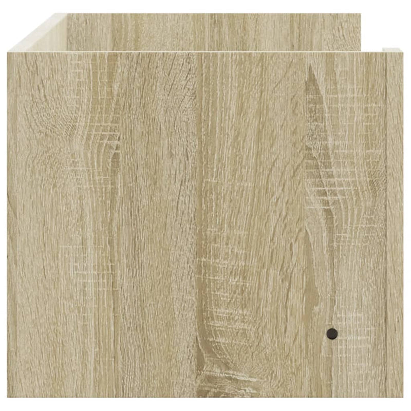 vidaXL sonoma tölgy színű szerelt fa fali polc 100 x 35 x 30,5 cm