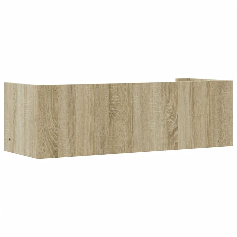 vidaXL sonoma tölgy színű szerelt fa fali polc 100 x 35 x 30,5 cm