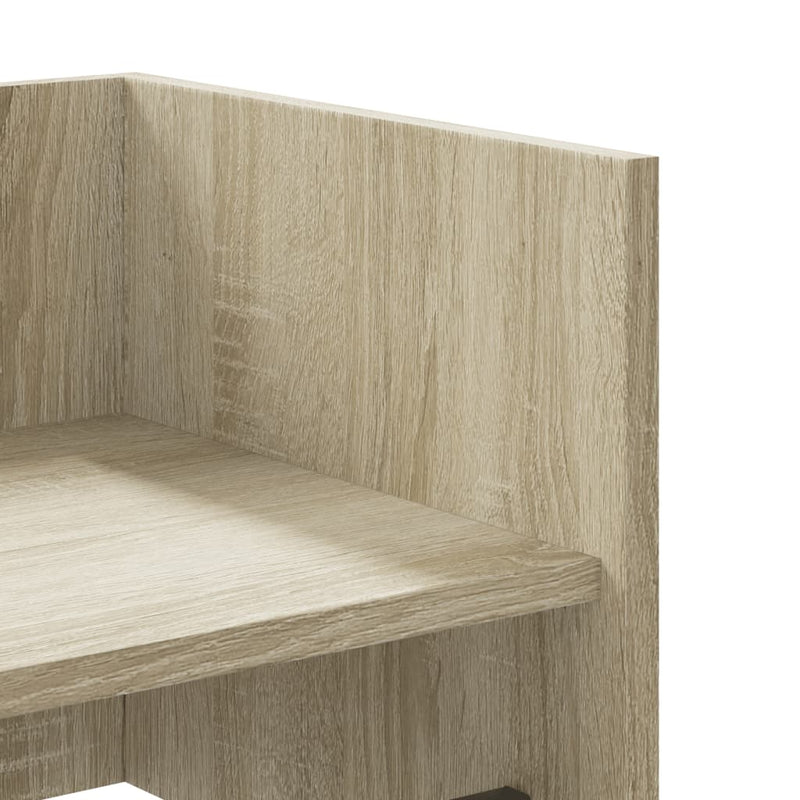 vidaXL sonoma tölgy színű szerelt fa fali polc 100 x 35 x 30,5 cm