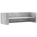 vidaXL betonszürke szerelt fa fali polc 100 x 35 x 30,5 cm