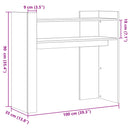 vidaXL szürke sonoma színű szerelt fa tálalóasztal 100x35x90 cm