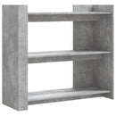 vidaXL betonszürke szerelt fa tálalóasztal 100x35x90 cm