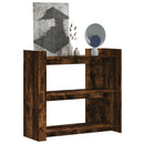 vidaXL füstös tölgy színű szerelt fa tálalóasztal 100x35x90 cm