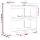 vidaXL barna tölgyszínű szerelt fa tálalóasztal 100x35x90 cm
